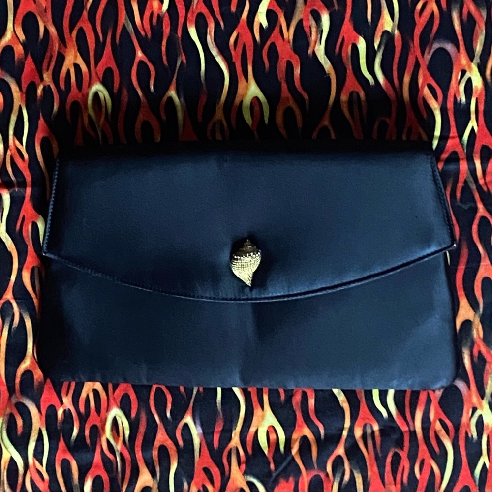 Vintage Black and Gold Clutch
